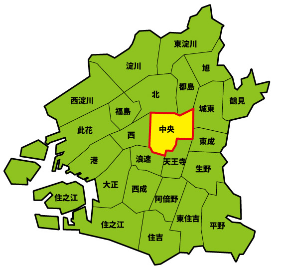 中央区_大阪市マップ